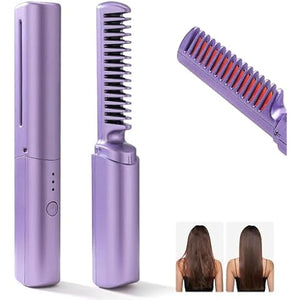 "Wireless Electric Heating Hair Straightener Comb"