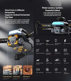 P23 pro with double camera foldable drone camera with moveable camera